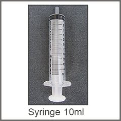 Syringe 10 ml.