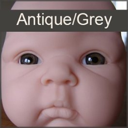 Mouth blown doll eyes. Color: ANTIQUE-GREY