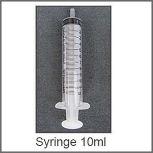 Syringe 10 ml.